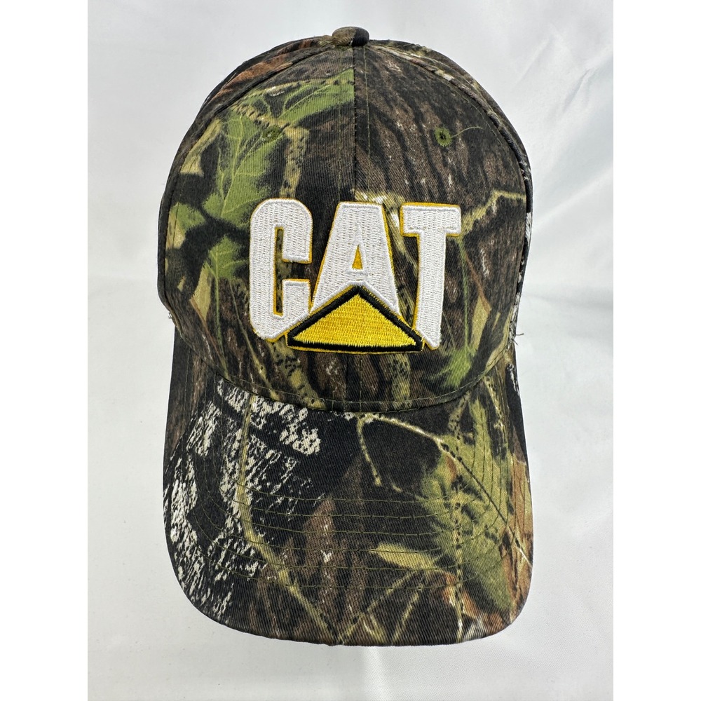 Caterpillar Baseball Cap Mens OSFA Camo CAT Logo Adjustable Outdoor Work Hat